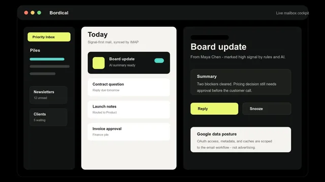 Bordical product preview